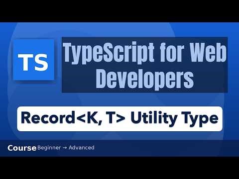 Record⟨K, T⟩ Utility Type in TypeScript