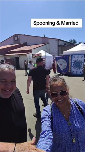 Spooned and married @sandwichfair-sandwichillin5422 #spooned #getspooned #spoonman #streetmusic