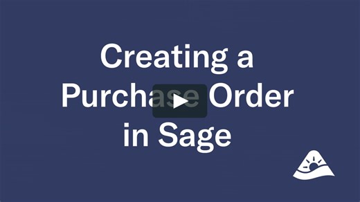 Purchase Order - SAGE