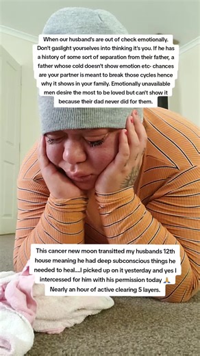 Helping my husband means helping our children. He was emotionally distant most of the time which for me, I didn't want my son to have those patterns - no fault of my husbands because this was deep imprints. Men don't know they need to heal alot of shit so this was alot of gently letting him know this is bigger than him, it's his children and our little family. But grateful he agreed, and he was showed at how much shit came through to clear and he gave me the biggest hug after saying thank you, e