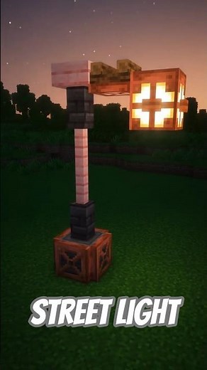Minecraft Lighting Decoration with new update 1.21 | Lamp Post Build Hacks