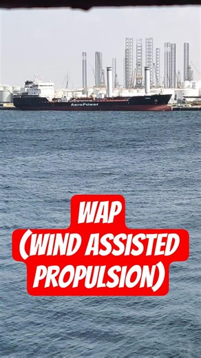 WAP (wind assisted propulsion) for pollution control on ship