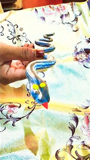 DIY Snake with Clay 🐍 | Easy Clay Art #shorts #clay #snakesnake #craft #asmr #kidsvideo