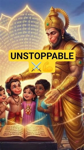 Hanuman's INFINITE POWER explained by Hanuman Chalisa! #hanumanchalisa #shorts #kidslearning
