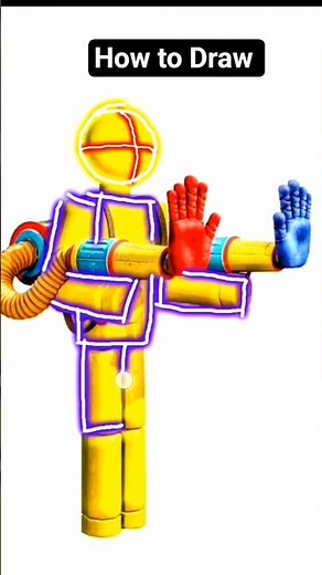 How To Draw The player (poppy playtime)😱