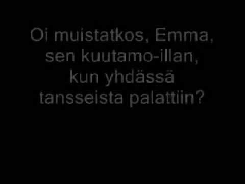 Seppo Jyrkkä - Oi Emma / Oi Muistatkos Emma (with lyrics / mit Songtext)