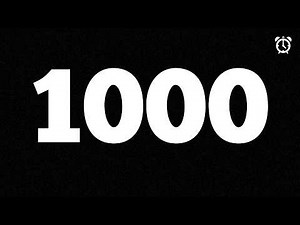 1000 Second Countdown Timer | 16 Minute 40 Seconds | Focus Study Workout | Clean 4K UHD | How To
