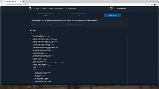 scum黑市/经济文档配置