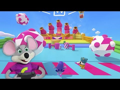 CHUCK E CHEESE PLAYING FALL GUYS