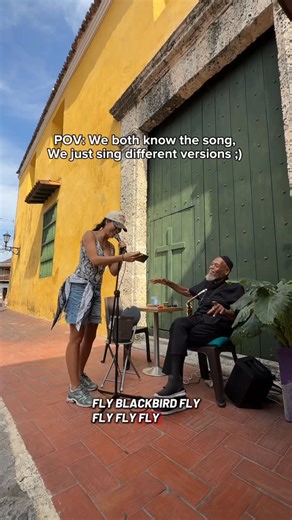 ＤΛＮＩ on Instagram: "Both know the same song, we sing it a little different, but somehow it still works, unity and sweet harmony.. leaving Colombia today with a song in my heart ❤️🙏🏽🫶 #streetperformer #fromtheheart #singingislife"