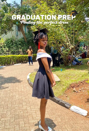 Stunning Graduation Dress Tailored by PlainChic Nairobi