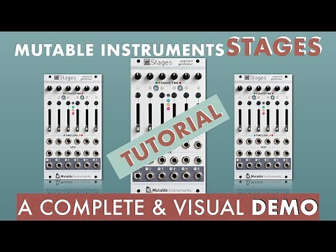 STAGES #mutableinstruments #tutorial a complete and visual demo #eurorack
