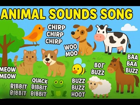 Animal Sounds Song for Kids | 10 Fun Animal Verses | Chirp Chirp Chirp!”