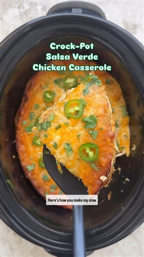 Shannon Epstein on Instagram: "Slow Cooker Salsa Verde Chicken Casserole Would you like the full recipe? Comment RECIPE & I’ll DM it directly to you. You can also GOOGLE fitslowcookerqueen salsa verde chicken casserole. Seasoning: 1 1/2 teaspoons cumin 1 teaspoon salt (or more) 1 teaspoon paprika 1/2 teaspoon pepper ⏹️ I used @missionfoodsus low-carb flour tortillas. ⏹️ The blog post includes instructions to bake this in the oven. 🌟 https://fitslowcookerqueen.com/slow-cooker-salsa-verde-chicken