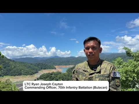 Angat Dam, source of water for Metro Manila, secured by 70IB under LTC Ryan Cayton.