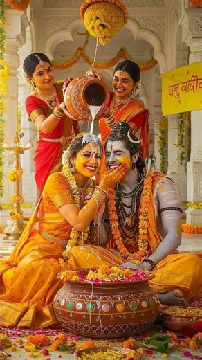 Bhola Parvati Ki Haldi🙏❤️ #mahadev #mahadevstatus #mahadevshorts