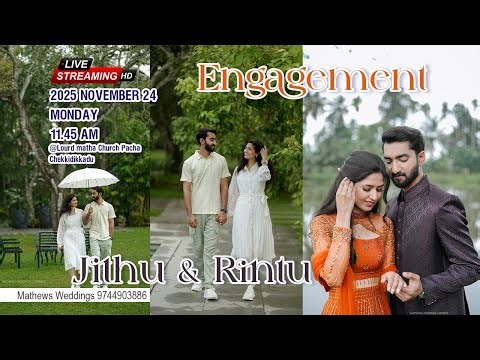 Wedding Ceremony of Jithu & Rintu || 24/11/2025 || Mathews Weddings