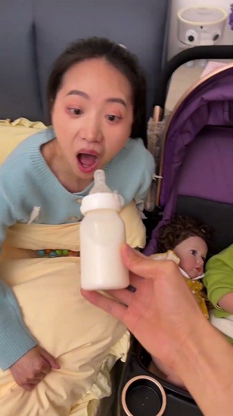 A little baby who wants milk!