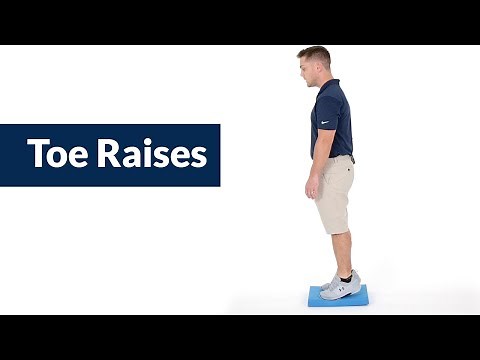 Balance Pad Exercises - Toe Raises