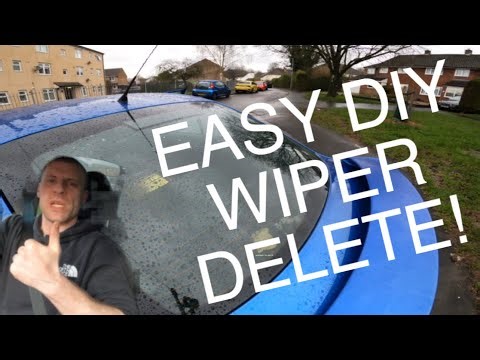 Rear wiper delete - Fitting kit and motor removal. DIY how - to. #modifiedcars #automobile #bass