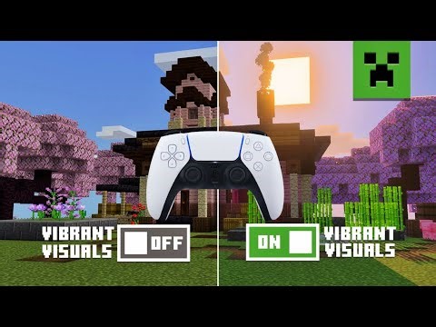How to Enable Vibrant Visuals in Minecraft on PS5 🎮 | Make Minecraft Look Better!