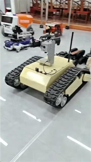 Future Warfare Unleashed: Live Demo of Advanced Armed Combat Robot