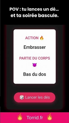 Jeu de dés pour les couples