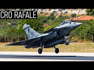 Croatian Air Force - Dassault Rafale C Touch and Go & Low Flyby! - Split Airport SPU/LDSP