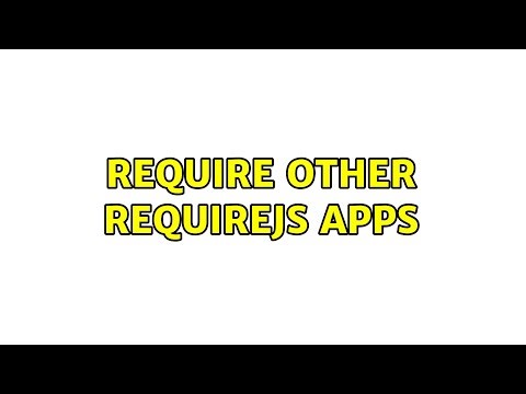 Require other requirejs apps