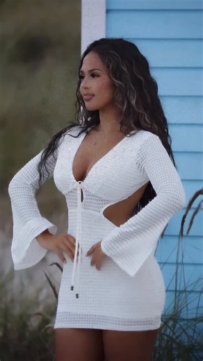 EMMA HALLBERG on Instagram: "Finally back on YouTube new video up on my channel 🤍 @fashionnova . . . “Ibiza Crochet Micro Mini Dress”"