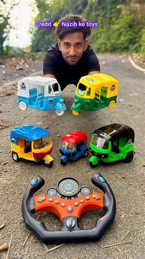 5 Kan Remote Control Auto Rickshaw Ki Ride Testing 🛺#viral #toys #rickshaw #toyswala #shortsfeed