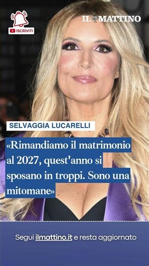 Selvaggia Lucarelli : «Rimandiamo il matrimonio al 2027, quest'anno si sposano in troppi»