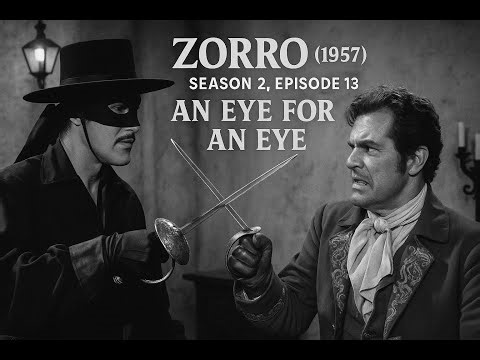 Zorro (1957)[4K]–S02E13: “An Eye for an Eye” #GuyWilliams #DisneyZorro #ClassicTV #RetroTVShow