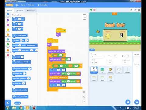 Cách làm game flappy bird bằng scratch