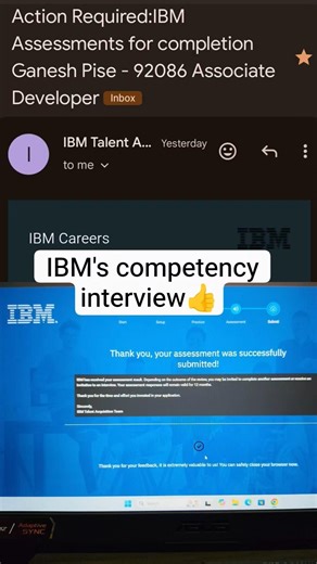 Just now complete IBM's recorded competency interview new application now not have been accepting 🥲