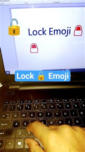 Insert 🔓 Lock Emoji in Word #shorts #wordtricks
