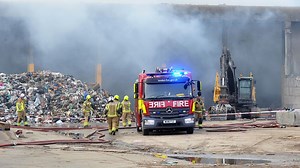 First pictures and video from Mitcham recycling plant fire