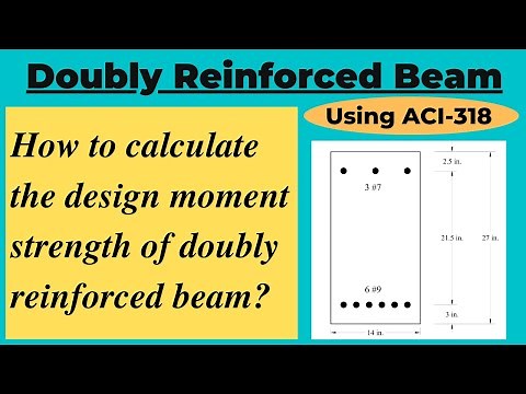 Design Moment Strength of Doubly Reinforced Concrete Beam using ACI 318
