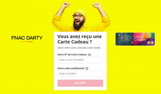 E carte cadeau Fnac : achat, utilisation et suivi du solde en ligne