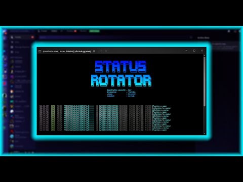 Discord Status Rotator Tool | @aesthetic.aizer | #discordbot #coding #tools