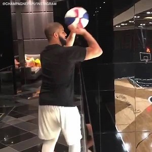 Drake with the trick shot on his OVO court 👀 (via Drake) | ESPN