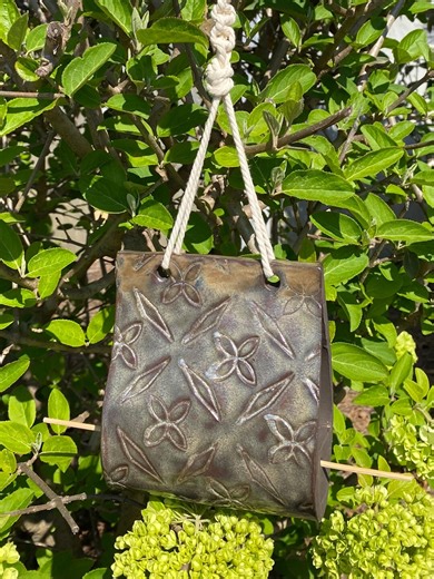 Handbuilt Ceramic Bird Feeder With Handmade Macrame Hanger. - Etsy