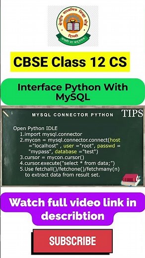 Don't Miss This Python MySQL Trick for Board Exams #shorts #shortsfeed #viralshorts