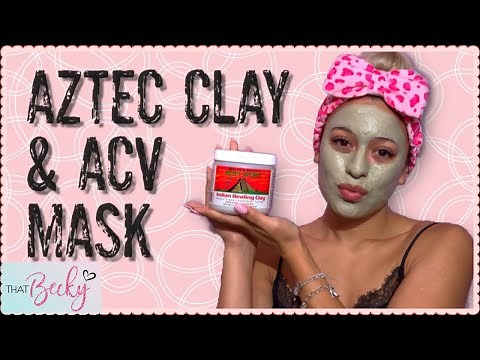 AZTEC CLAY & ACV MASK | How to make & apply