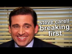 every time steve carell was the first to break | The Office US | Comedy Bites