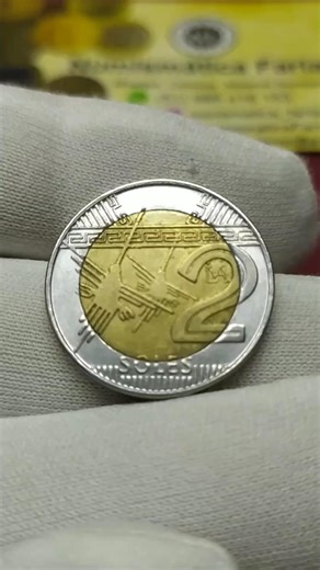 MOEDA PERU 2 SOIS 2021 BIMETÁLICA
