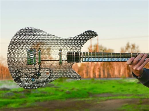 This Cardboard Guitar Is 70% Air… But It Still Plays Like A Fender - Yanko Design