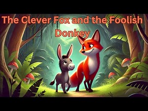 The Clever Fox and the Foolish Donkey| Animated Rhyming Story for Kids In English | Tales By RA"