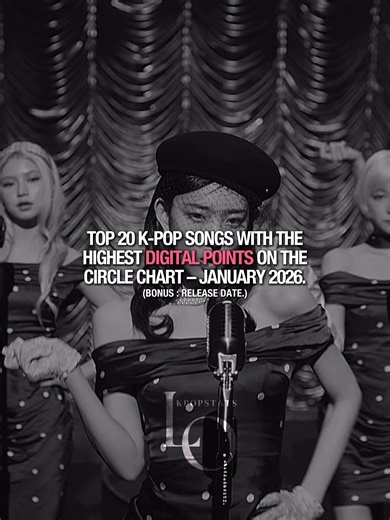 Top 20 K-Pop Songs: January 2026 Circle Chart Digital Points