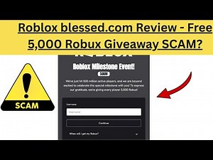 Roblox blessed.com Review - Free 5,000 Robux Giveaway SCAM?